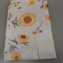Round Thickened Printed Tablecloth - Stain-Resistant and Waterproof Polyester Picnic Tablecloth for Kitchen, Office and Outdoor Use, 60x60 Inch - (Yellow Sunflower A)
