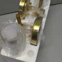 Hardwired Gold Wall Sconces Set of 2, Modern Bathroom Sconces Wall Lighting Vanity Light Fixtures with Clear Glass, Brushed Brass Wall Decor Lights for Mirror Living Room Bedroom Hallway Stairwell