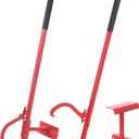 KIMORE Cant Hook - 48" Heavy Logging Tool with Sponge Handle, Red, with Moving Hook, Log Lifter & Adjusting Tilt Hook