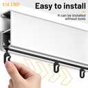 150pcs Plastic Hooks for Pavilion Curtains and Mosquito Nets Black Curtain Track Hooks Gazebo Accessories Suitable for Most Types