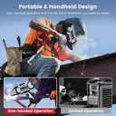 Welding Machine Handheld, Portable Welder Machine 110V 250A with Toolbox,10 PCS Rods Stick Welder for 1/16"-1/8" Rod, IGBT Inverter LCD Digital Display Hand Held Welder with Arc Force Anti-stick