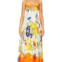 Women's Summer Floral Boho Dress High Waist Spaghetti Strap Sleeveless Backless Maxi Dresses for Vacation Beach, Size Small 