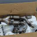 Left & Right & Rear Catalytic Converter Compatible with 2004 2005 2006 2007 2008 Nissan Maxima, 2002-2006 Nissan Altima, 2004-2009 Nissan Quest 3.5L Direct Fit Catalytic Convertor