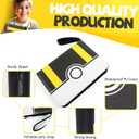 Collectible Trading Card Binder, 400 Pockets Card Holder with 50 Removable Sleeves, Portable Collection Binder Album Book Case Storage, Zipper Card Protective Sleeves for TCG, Sports Card (Advanced Black)