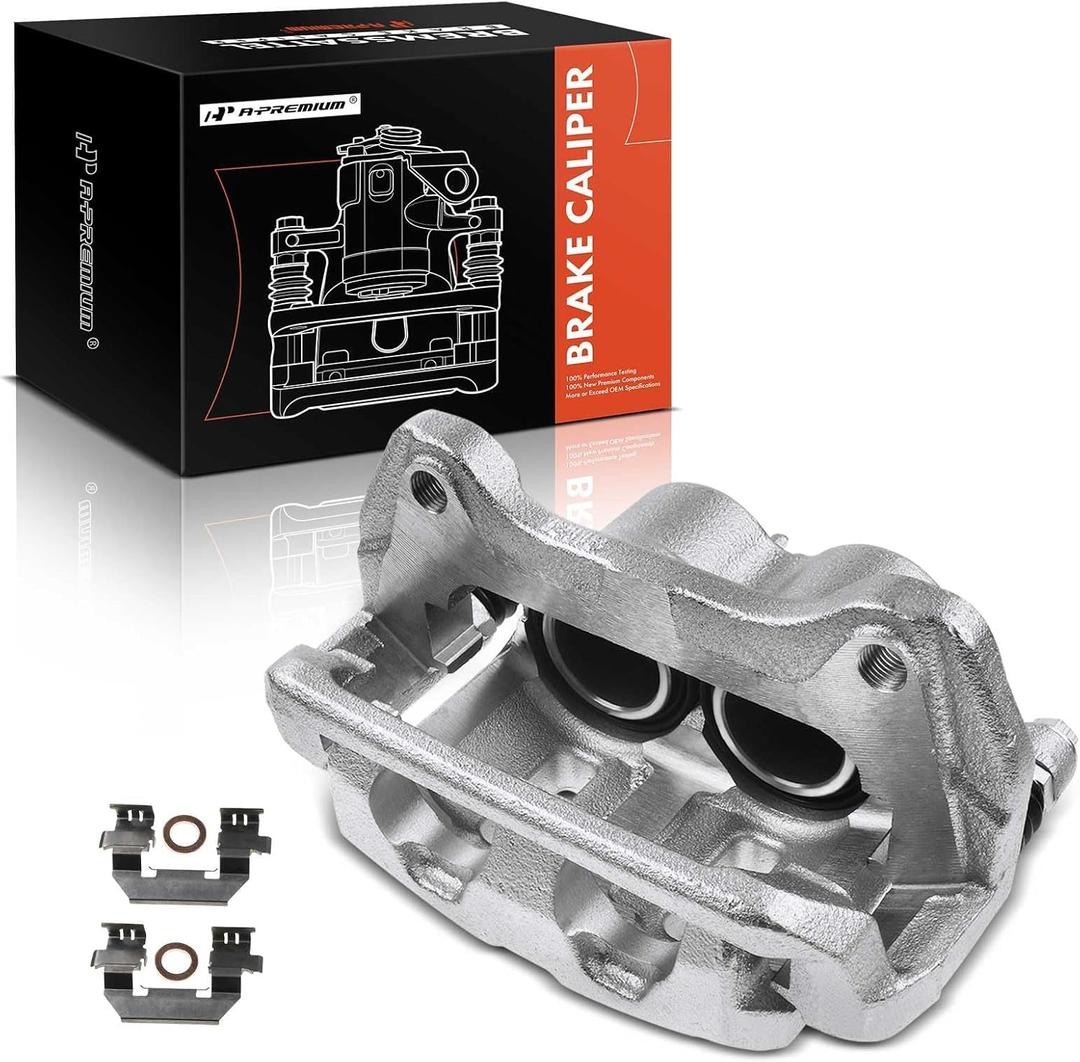 A-Premium Disc Brake Caliper Assembly with Bracket Compatible with Select Honda Models - Odyssey 2011 2012 2013 2014 2015 2016 2017 - Front Left Driver Side