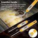 Akozon Digital Food Thermometer Automatic Calibration Pen High Accuracy Electronic Pocket Thermometer Yellow Home and Family Appliance and Decor