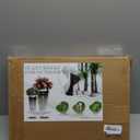 2 Set Adjustable Plant Risers for Inside Pot, Planter Insert for Large Pot, 19.5-32'' Rise Filler Riser of Tall Flower Pots, Metal Lift Insert for Tall Taper Flower Pots (6"8"10" Base or Top)