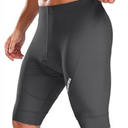 Bikewa Men's Cycling Shorts with Silicone Leg Grippers Padded Bike Bicycle Biking Shorts for Men No Pockets (Medium, Gray)