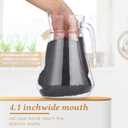 4 Pcs Plastic Pitcher with Lid and Handle Clear Plastic Water Pitcher Shatter Proof Jugs for Drinks Fridge Iced Tea Juice Milk Lemonade Sangria Cold or Hot Beverages (68 oz)