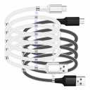 2Pack Upgraded Micro USB 2.0 Magnetic Charging Cable, 3FT Android Charger Cable Data Transfer Cable for All Micro USB Devices