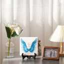LukieJac Memorial Gifts - In Loving Memory Of Loved One Mother Father Sympathy Gifts For Loss Of Mom Bereavement/grief/condolence/remembrance Angel Wing Funeral Home Decor Wooden Sign Plaque, 66 Inch