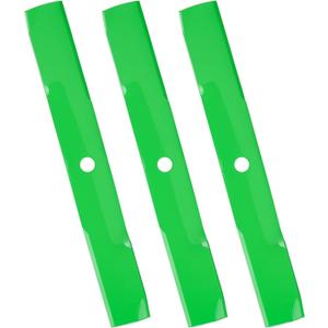 GY20569 Medium Lift Blades for John Deere 325 335 345 GS25 GS30 GS45 F725 HD45 Sabre 2254HV 2354HV 2554HV S2554 Mower Blade for 54 Inch Deck Lawn Mower Tractor Replace M115496 M135590 M76467/3 Pack