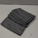 YIYEA Pillow Cases Queen Size Set of 4, Ultra Soft 1800TC Hotel Quality Double Brushed Microfiber Embroidered Pillowcases, Envelope Closure, Fade Resistant (20"x30", Dark Grey)