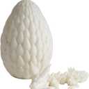 ELGADO 3D Printed Dragon Egg, Dragon Decoration, Dragon Living Room Decoration, Dinosaur Egg Toy, Surprise Egg (Candy Color, 12 in)