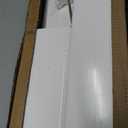 Vinyl PVC Real Estate Sign Post 6' Tall, Realtor Yard Sign Post (Connected type), 47" Arm Holds Up to 36" Sign - White (No Sign)