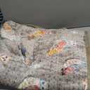 UKELER Flannel Sherpa Throws 60'' x 50'' - Cute Colorful Owl Design Soft Plush Flannel Blanket Throws for Bed/Couch/Sofa/Office/Camping