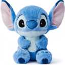 MINISO Disney 10'' Stitch Plush Stuffed Animals, Cute Stuff Palm Pals with Fuzzy Texture and Embroidered Details, Squishy Toys, Flexible Ears, Stitch Gifts for Girls Plushy Suitable for All Ages