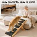 Foldable Dog Ramp for Bed & Couch, 5 Adjustable Heights Pet Ramp