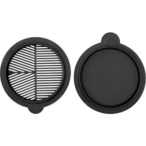 Bahtinov Mask Focus and Cap Cover for ZWO Seestar S50, Lens Cap for S50, 2 Pieces, Black Plastic