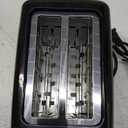 Elite Gourmet ECT1027B Cool Touch Toaster with 6 Temperature Settings & Extra Wide 1.25" Slots for Bagels, Waffles, Specialty Breads, Puff Pastry, Snacks, ETL Certified, 2 Slices, Black