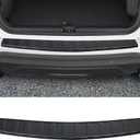 Exterior Rear Bumper Protector Compatible with Chevy Equinox 2024 2023 2022 2021 2020 2019 2018 Accessories ABS Material Rear Bumper Guard Trunk Sill Protector (Black)
