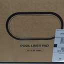 12-Foot-by-18-Foot Oval Pool Liner Pad for Above Ground Pools - Under Pool Padding, Above Ground Pool Pad, Puncture Protection, Extend Liner Life, Durable Geotextile Material