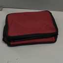 JOINGO Tactical Lunch Box for Men & Women  Expandable 16L Double Deck Insulated Cooler Bag for Work, Construction & 12-Hour Shifts  Heavy Duty Leakproof Large Meal Prep Tote with Shoulder Strap (Red/Black)