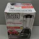 BLACK+DECKER Countertop Blender with 6-Cup Glass Jar, 10-Speed Settings, Black, BL2010BG
