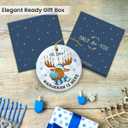 7 x Funny Hanukkah Ornaments 2025 - Spiritual Gifts for Women, Jewish Reindeer Christmas Ornament for Kids, Hanging Decor for Hanukkah Decorations Tree, Gifts for Jewish Men Friends Neighbors Mom Coworker