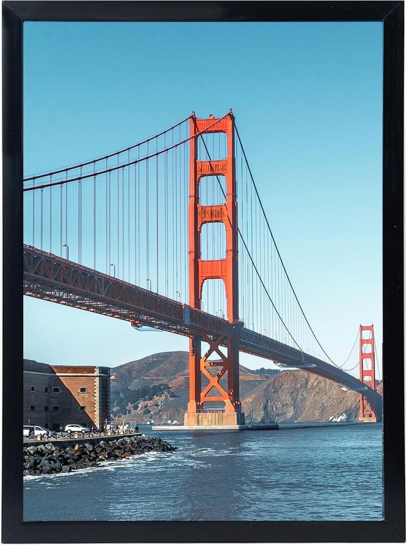 OMISHE 10x14 inch Picture Frame Black for 30x40cm Diamond Art Painting, 10 x 14 Frame for Wall Hanging Horizontally or Vertically, 10 by 14 Wall Gallery Photo Frame, Black