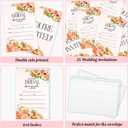 5 x Citrus Bridal Brunch Invitations, Orange Bridal Shower Invitations, Bright Floral Wedding Invitations with Envelopes for Bridal Shower Wedding Engagement, Bride-To-Be Party Supplies -07