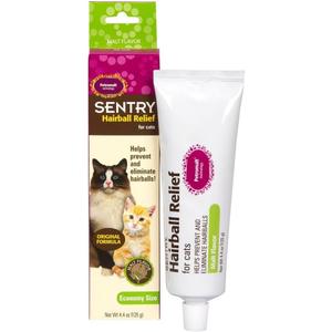 SENTRY PET CARE Sentry Hairball Relief for Cats,Malt Flavor,4.4 Ounces