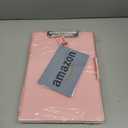 SFLHHDM Clipboard with Storage,Heavy Duty Clip Boards 8.5x11 with 2 Storage Case,Clear Visible Panel Storage Clipboards,Side Opening Nursing Clipboard Folder for Office Supplies-Pale Pink