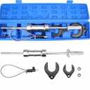 Inner CV Joint Puller Slide Hammer Puller Set Front Wheel Drive Axle Half Shaft Removal Tool Kit, CV Axle Removal Tool Axle Puller 10 Pounds Heavy Duty Slide Hammer 63mm 48mm