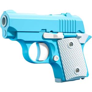 Fidget Gun Toys, Kids Toys for Boys Age 3-8, Prizes for Kids Classroom, Party Favors for Kids, Stress Relief Sensory Fidget Toys for ADHD Anxiety Relief(Blue/White)