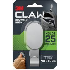 3M Claw Drywall Hook Silver 25LB