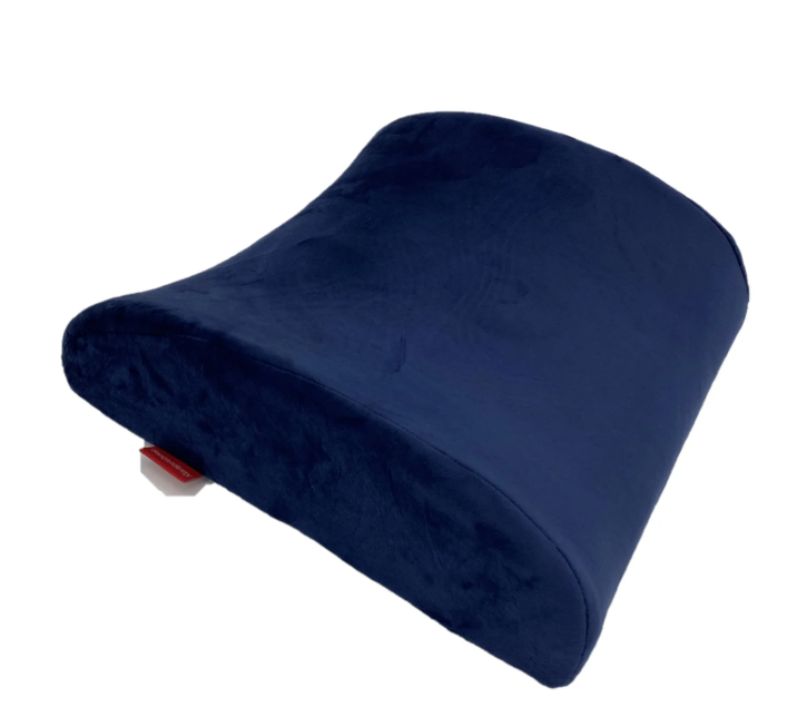 1 Pack Comfortable Memory Foam Lumbar Back Support Cushion Sciatica Pain Relief, Navy