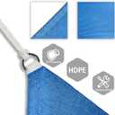 Patio Paradise 8' x 8' x 11.3' Blue Sun Shade Sail Triangle Right Canopy Shade Cloth for Garden, Heavy Duty Pergolas Cover UV Blocking Fabric for Outdoor Backyard Deck Pool