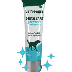 Vets Best Enzymatic Dog Toothpaste Vet Formulated Dental Gel for Teeth Cleaning, Fresh Breath, Tartar Control, Plaque Remover & Oral Hygiene for Dogs, 3.5 oz