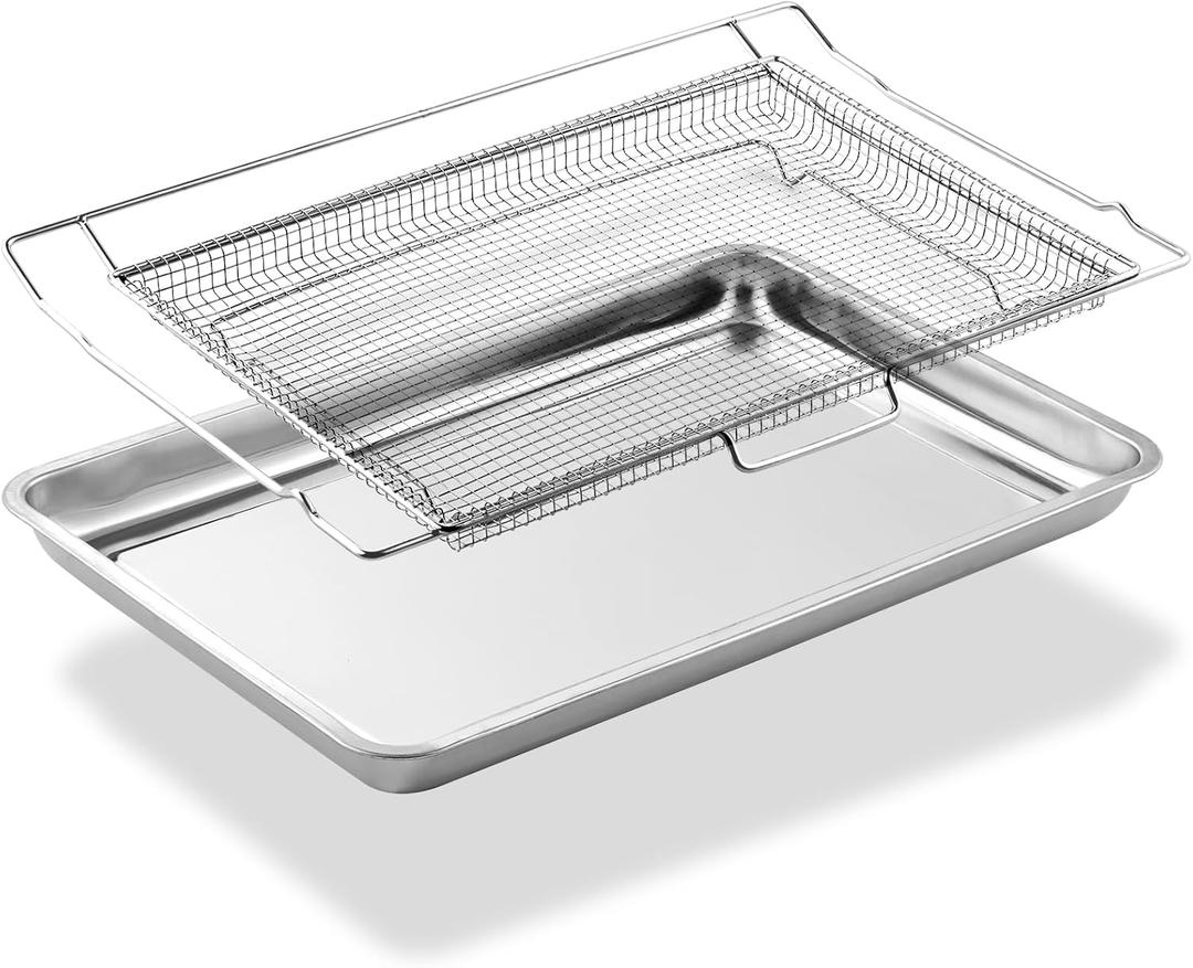 Air Fryer Tray Replacement for Frigidaire Oven Parts AIRFRYTRAY 24.1 x 16 Inches 304 Stainless Steel Frigidaire Air Fryer Basket Frigidaire Ready Cook Wall Ovens Air Fryer Rack 1 Set