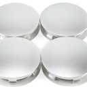 RTrhinoTuning 4 PCS 83mm Wheel Center Caps Compatible with Tahoe Suburban Yukon Escalade Rim, OD:3.27" (83 mm) ID: 3" (76.4 mm) Silver Hub Caps