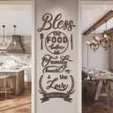 DecorSmart Wood Farmhouse Kitchen Wall Decor Decorations Dining Room Wall Decor Kitchen Signs Quotes Bless The Food Modern Farmhouse Style 129