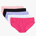 JUST MY SIZE women's 5 pack cotton bikini, size XL