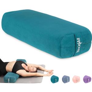 Yes4All Triple-Layer Sponge Yoga Bolster Pillow for Restorative Yoga & Meditation - Versatile Yoga Support Pillow, Balance & Poses Modification