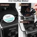 Mecity Coffee Maker 3 in 1 Single Serve Coffee Machine, Compatible with K cup Capsules, Instant Coffee Pot, Tea maker, 6,8,10 Oz Cup, Removable 50 Oz Water Reservoir, 120V 1150W