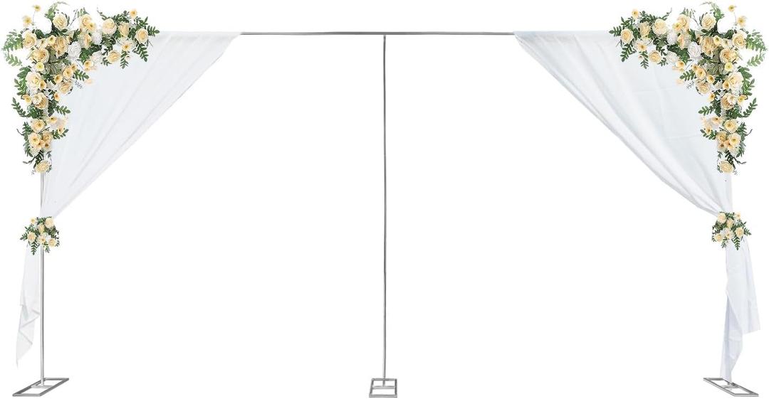 10x20ft Heavy Duty Pipe and Drape Backdrop Kit,Wedding Backdrop Stand for Party Event, Trade Shows & Wedding Decor Celebration Photography Stage