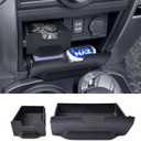 EDBETOS 4Runner Cubby Drawer for Toyota 4Runner 2014-2021 2022 2023 2024 Center Console Dashboard Storage Drawer Accessories Dash-Cache Cubbies Organizer Box ABS Plastic, Upper and Lower, 2PCS/Set