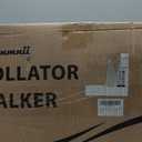 Rollator Walker for Seniors, Lightweight Foldable All Terrain Rolling Walker with seat, Aluminum Walkers with 8 inch Rubber Wheels, Handles and Backrest for Seniors and Adult (Silver)