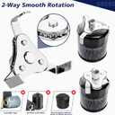 6 Pack Universal Oil Filter Wrench Adjustable, 3 Jaw Oil Filter Removal Tool Set for 2-1/2'' to 4-9/16'' 64mm - 116mm, 2 Way Efficient Ratcheting Wrench for Car Truck Motorcycle Maintenance