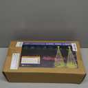 6 FT LED Christmas Tree Cone Lights Color Changing, 180 LED Outdoor Christmas Cone Tree with 11 Modes Timer Remote for Indoor Outside Yard Porch Xmas Decor Multicolor & Warm White